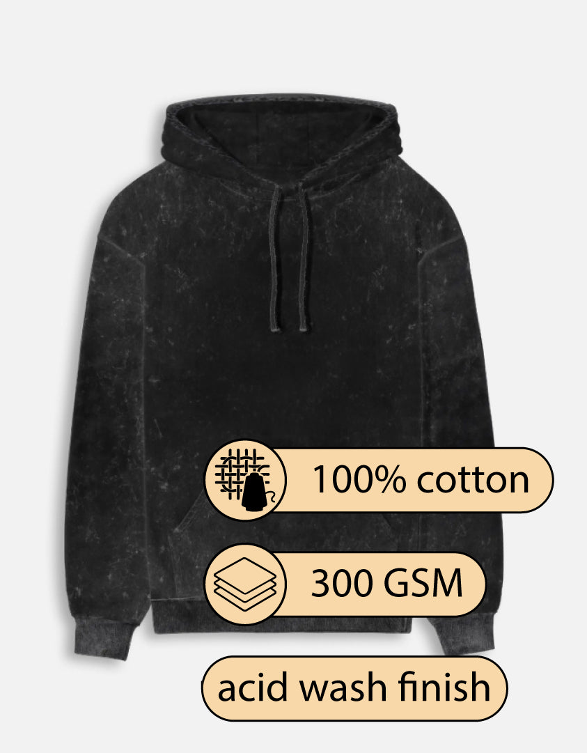 Unisex Acid Washed Hoodie